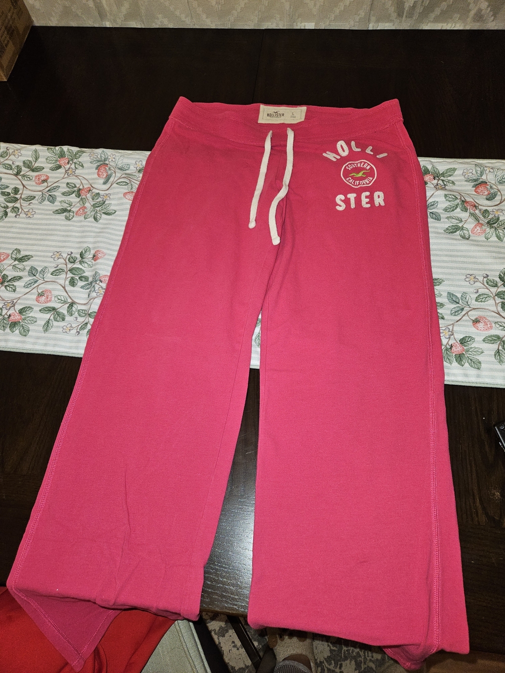 Hollister Girls Hot Pink Drawstring Sweatpants